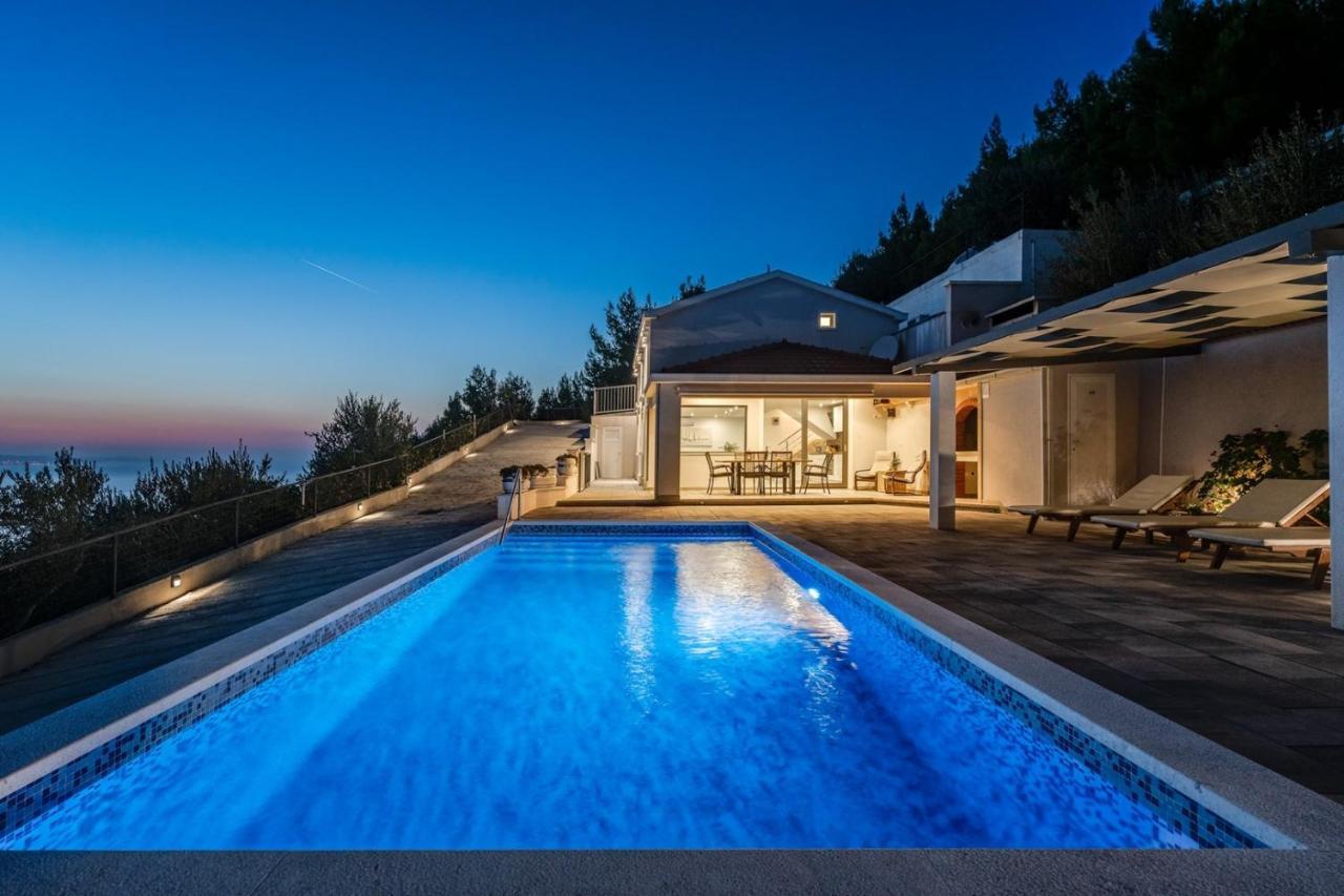 Villa Dream With Private Pool, 2 Bedrooms With En-Suite Bathrooms, Sea View Omiš Zewnętrze zdjęcie
